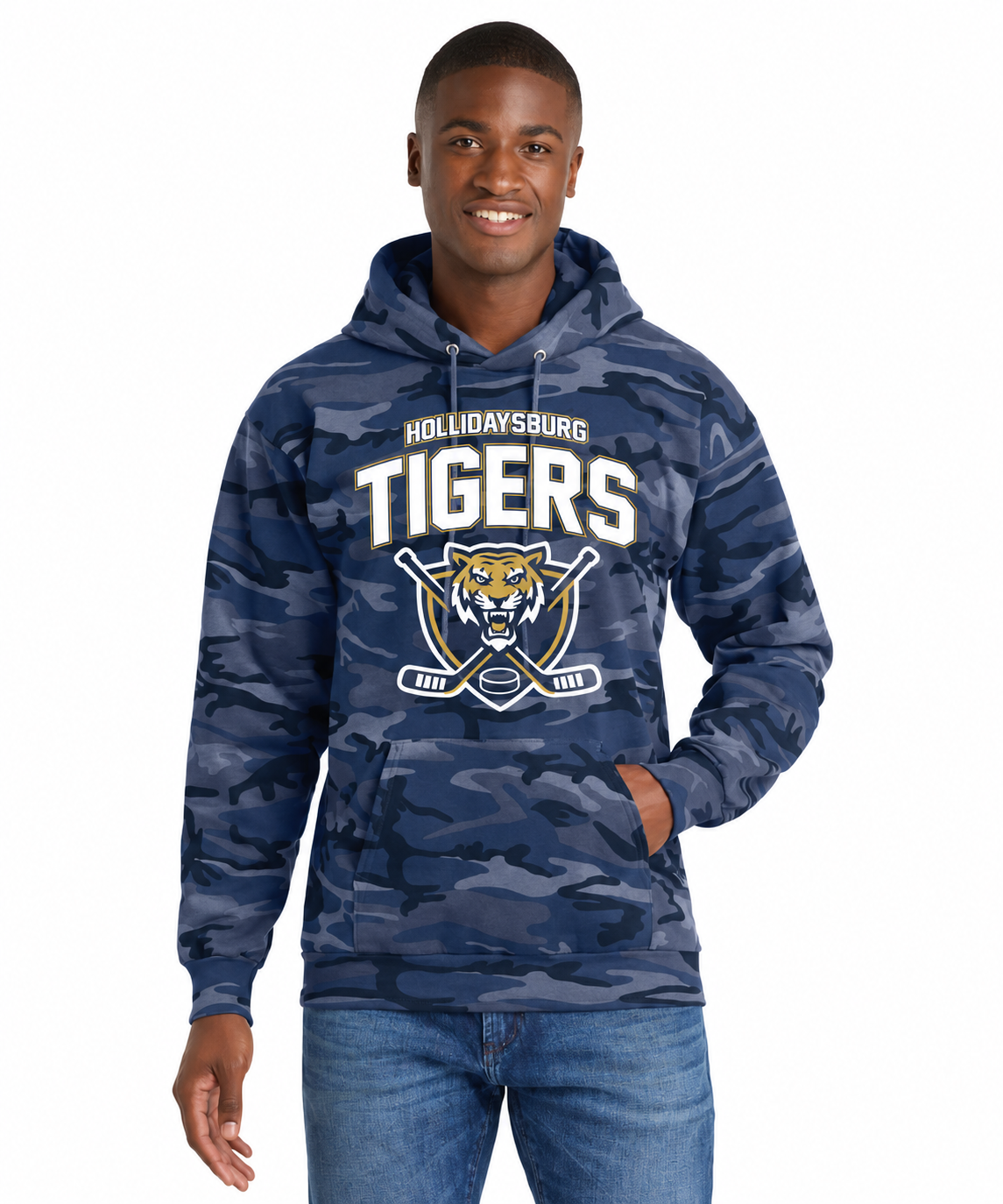 Hollidaysburg Tigers Camo Pullover Hoodie